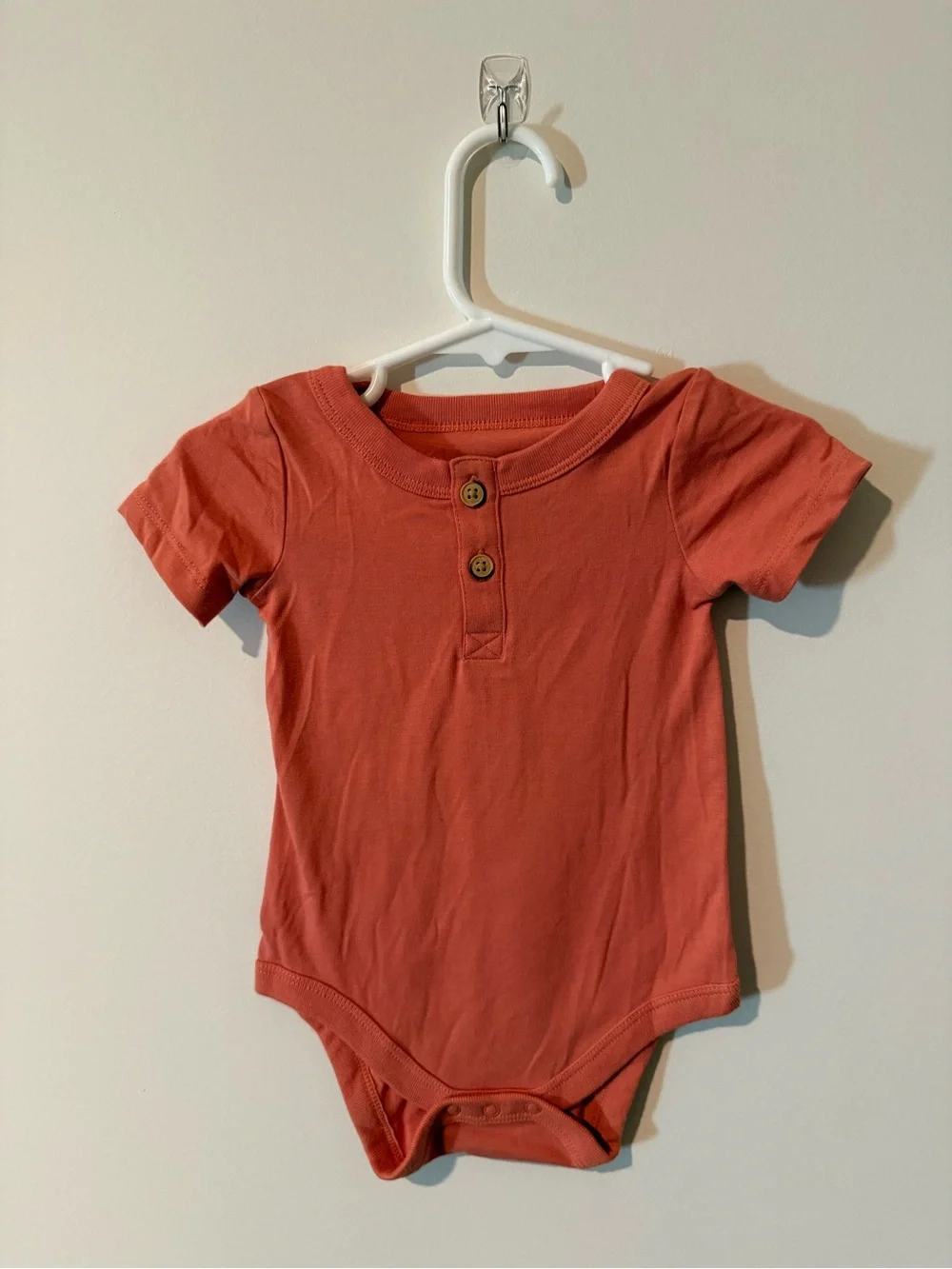 Cat & Jack Kids Short Sleeve Henley Shirt Set - Blue, Coral & Olive Stripe